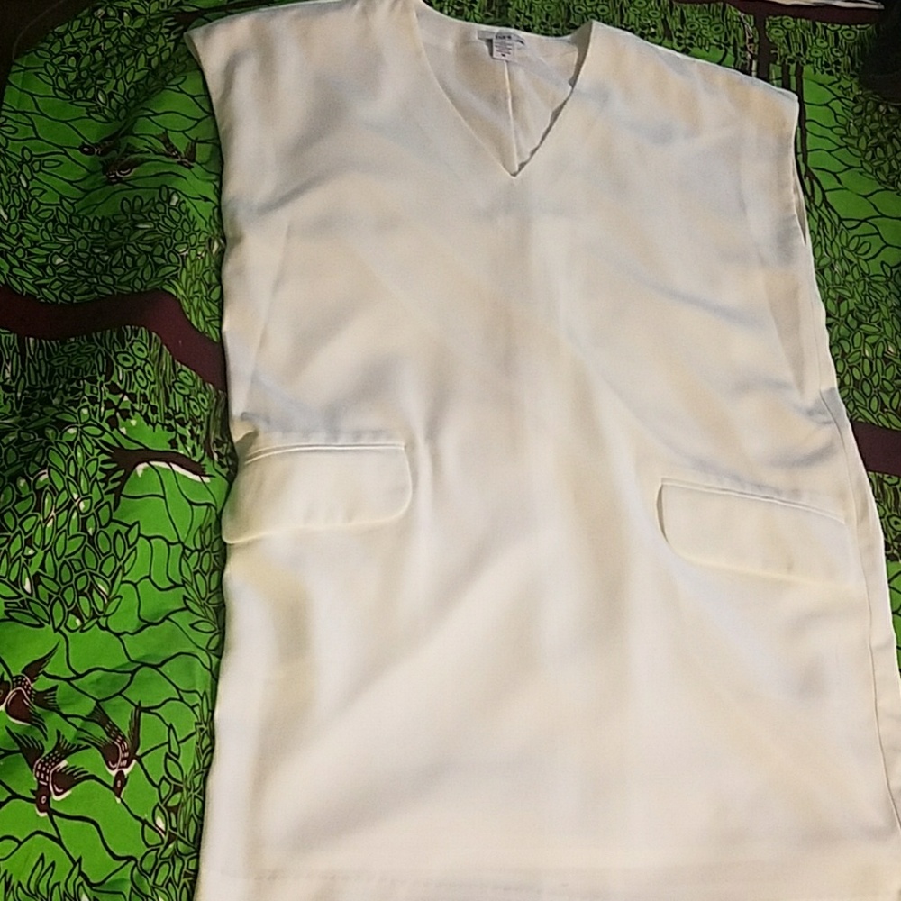 Bar III white shift dress